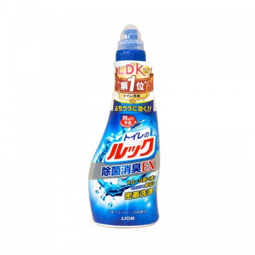 LION Look 廁所馬桶除菌消臭EX清潔劑 450ml 清新草本香味 - 藍色 162-0555 LION Look 廁所馬桶除菌消臭EX清潔劑 450ml 清新草本香味 - 藍色 162-0555